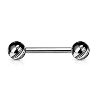Swirl Straight Barbell 14g