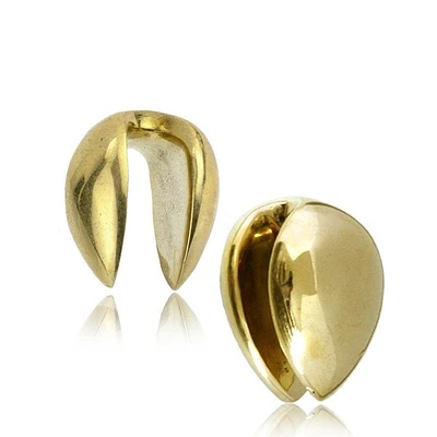 Brass Pointed Ear Weights 5/8"