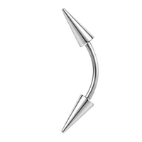 Cone Spike Curved Barbell 14g