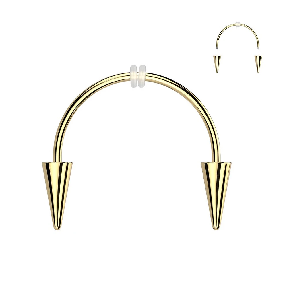 Smiley Fangs Circular Barbell 16g