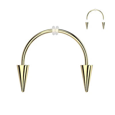 Smiley Fangs Circular Barbell 16g