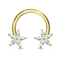 PREMIUM Claw-Set Lily Circular Barbell 14g