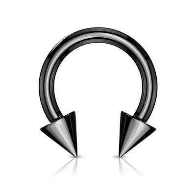 Blackline PVD Spiked Circular Barbell 18g