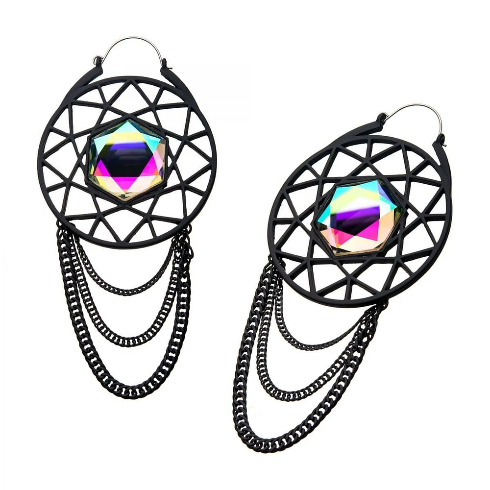 Crystal + Chain Dreamcatcher Tunnel Hangers