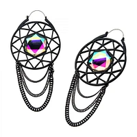 Crystal + Chain Dreamcatcher Tunnel Hangers