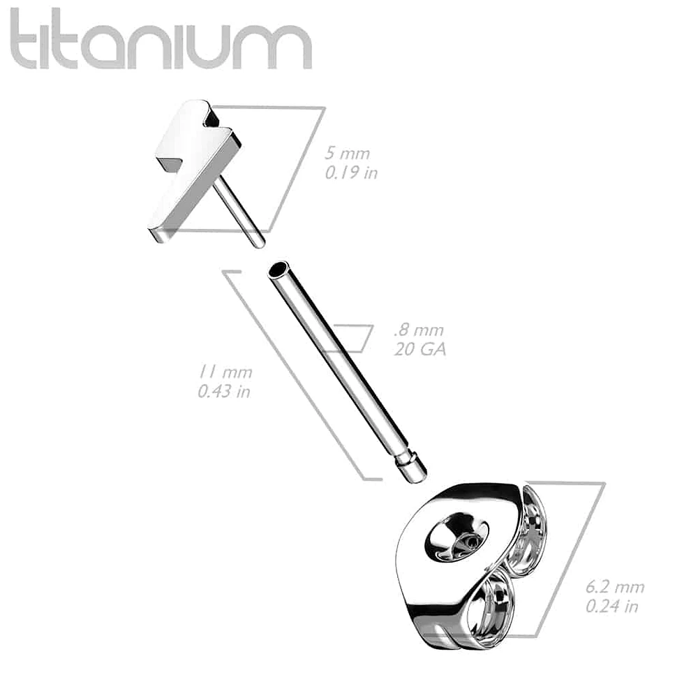 PREMIUM Lightning Bolt Studs