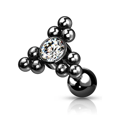PREMIUM 9 Bead + Crystal Ball Back 16g