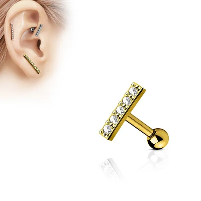 PREMIUM Small Crystal Bar Ball Back 16g