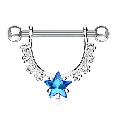 Claw-Set Star Nipple Shield 14g