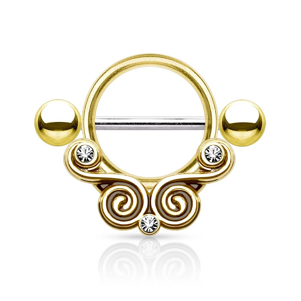 Bold Filigree Nipple Shield