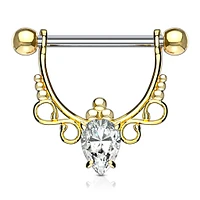 Filigree + Dotwork Nipple Shield 14g