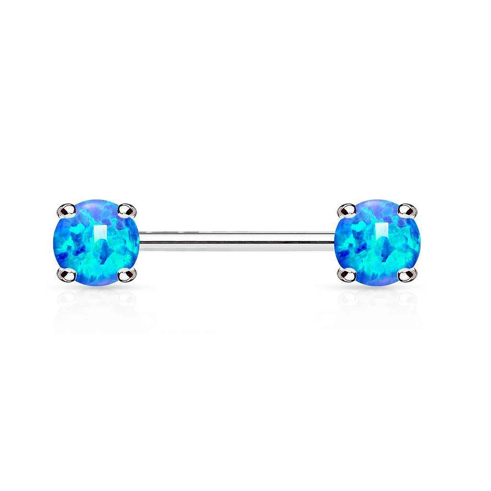 Opal Nipple Ring 14g