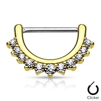 Crystal Edge Nipple Clicker 14g