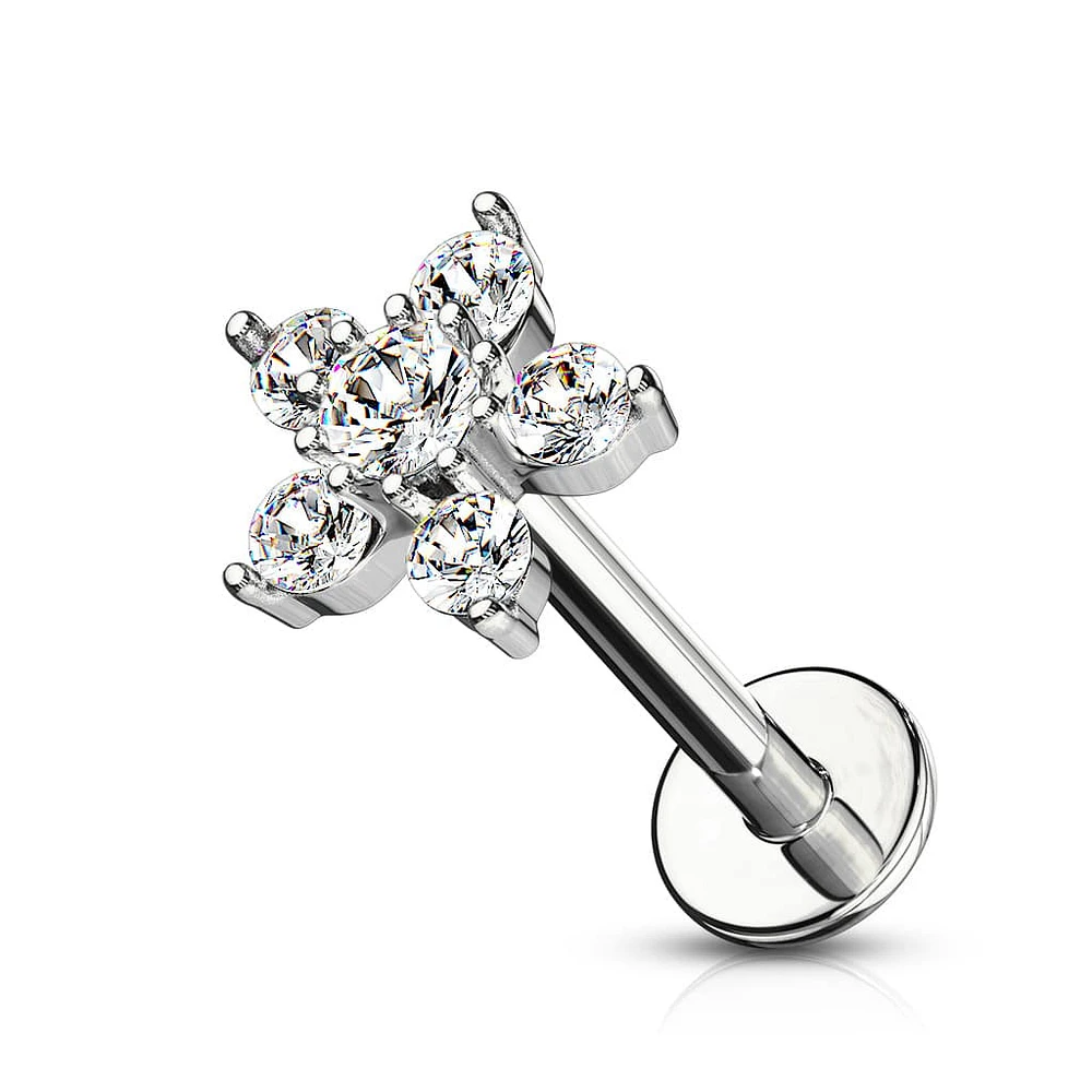 PREMIUM Claw-Set Flower Flat Back 16g