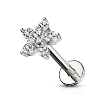 PREMIUM Claw-Set Flower Flat Back 16g