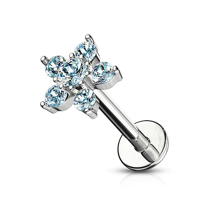 PREMIUM Claw-Set Flower Flat Back 16g