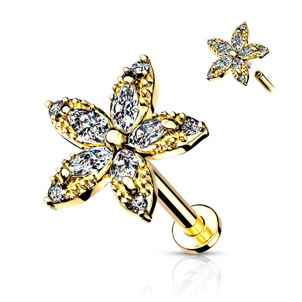 PREMIUM Claw-Set Lily Flat Back 16g