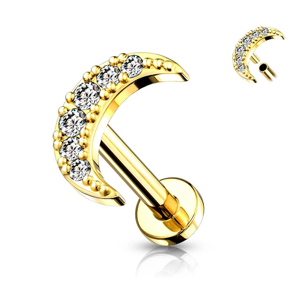 PREMIUM Crystal Moon Flat Back 16g