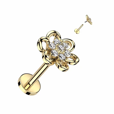 PREMIUM Detailed Flower Flat Back 16g