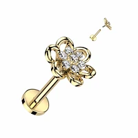 PREMIUM Detailed Flower Flat Back 16g