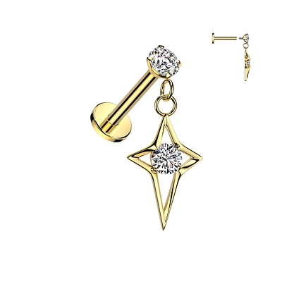 PREMIUM Claw-Set Crystal Sparkle Star Flat Back 16g