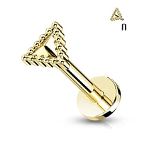 PREMIUM Framed Triangle Flat Back 16g
