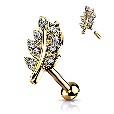 PREMIUM Crystal Leaf Flat Back 16g