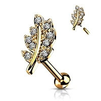 PREMIUM Crystal Leaf Flat Back 16g