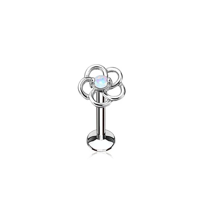 PREMIUM Hollow Flower Opal Flat Back 16g