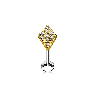 PREMIUM Paved Diamond Flat Back 16g
