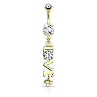 L-O-V-E Navel Dangle 14g