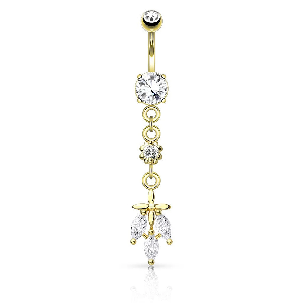 Fallen Leaves Navel Dangle 14g