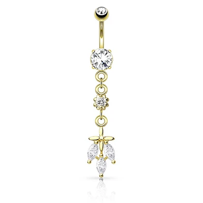 Fallen Leaves Navel Dangle 14g