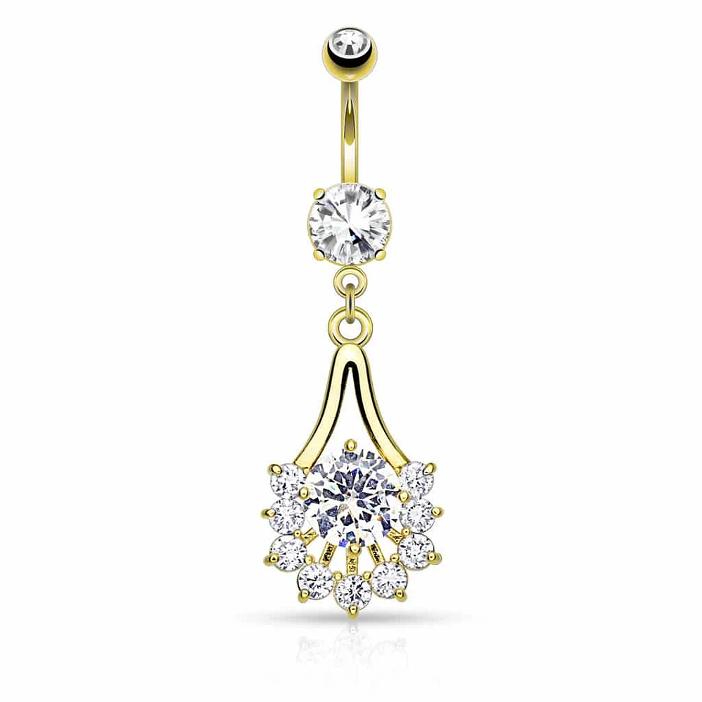 Halo Fan Navel Dangle 14g
