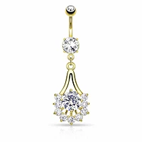Halo Fan Navel Dangle 14g