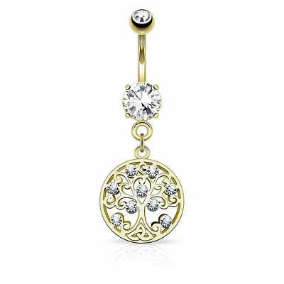 Tree of Life Navel Dangle 14g
