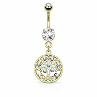 Tree of Life Navel Dangle 14g