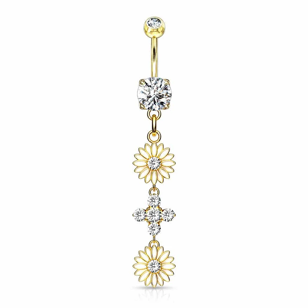 Daisy Chain Navel Dangle 14g