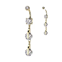 Floating Crystals Navel Dangle 14g