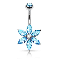 Bold Petals Navel Barbell 14g