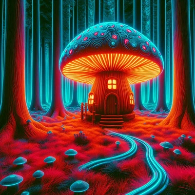 Neon Mushy House