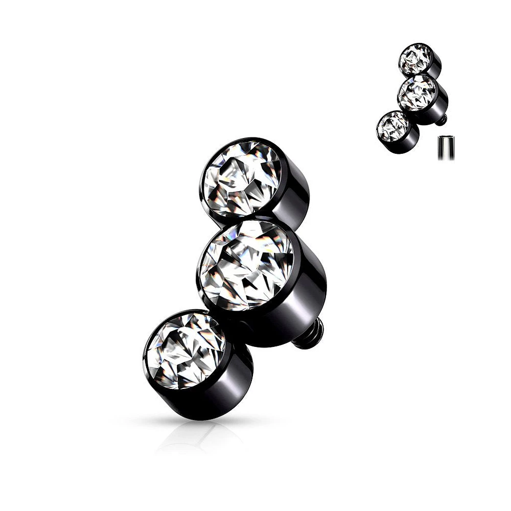 PREMIUM Crystal Rim Microdermal Top