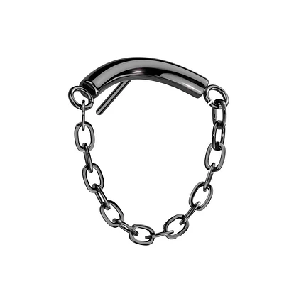 PREMIUM Titanium Chain Fancy Threadless Top