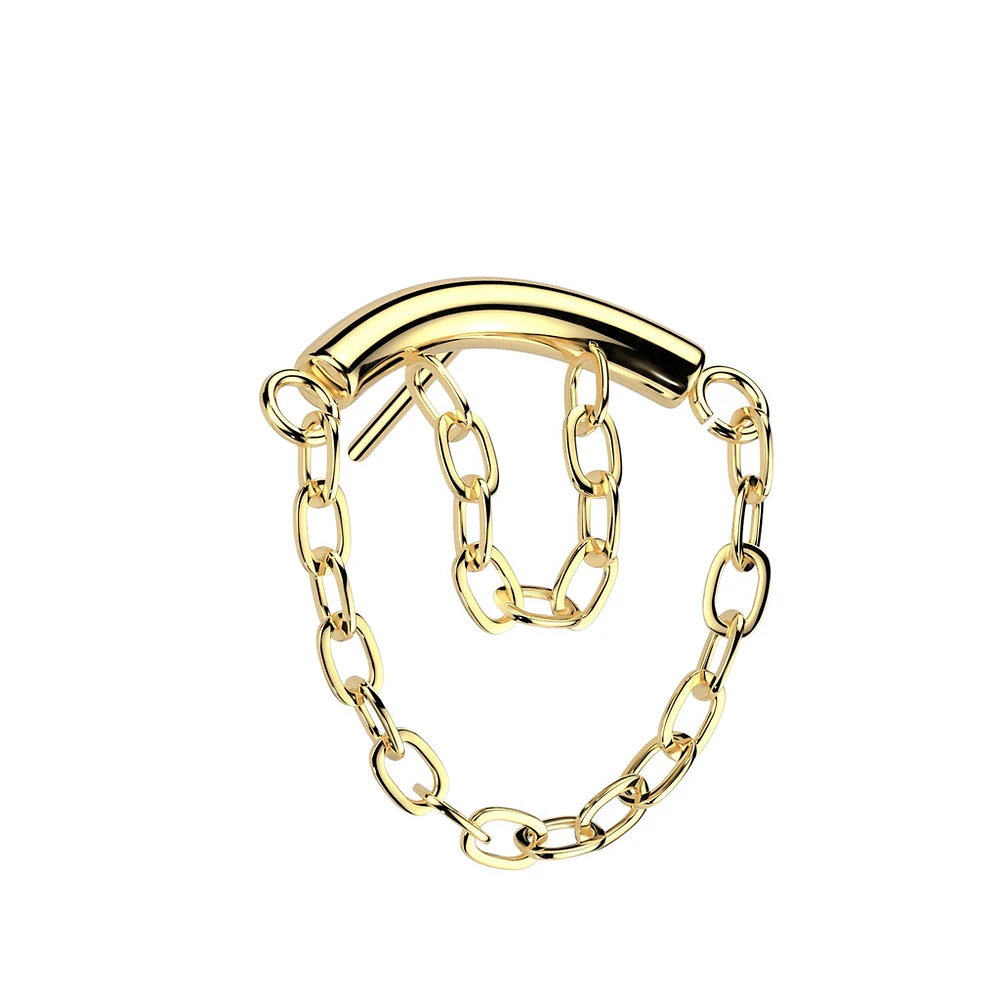 PREMIUM Stacked Chain Dangle Threadless Top