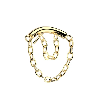 PREMIUM Stacked Chain Dangle Threadless Top