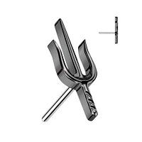 PREMIUM Titanium Ninja Sai Fancy Threadless Top