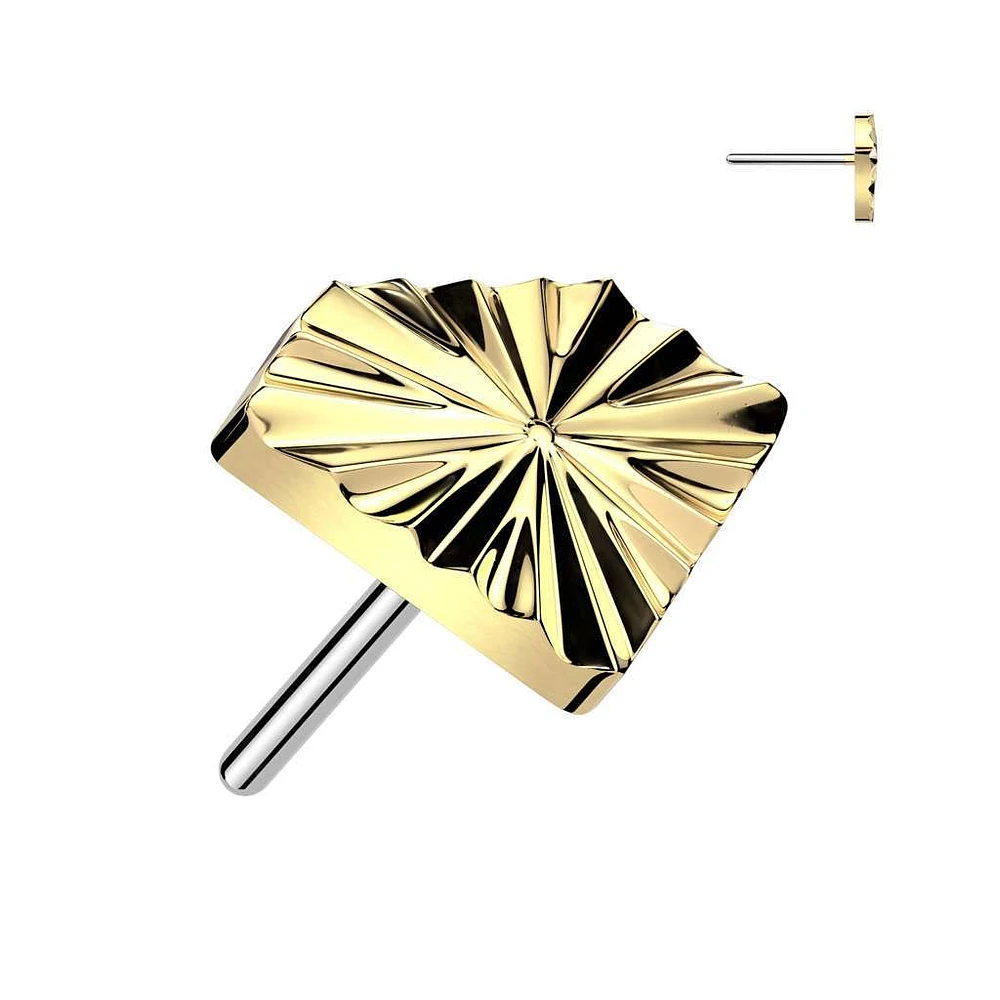 PREMIUM Titanium Flare Diamond Fancy Threadless Top