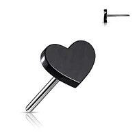 PREMIUM Titanium Heart Simple Threadless Top