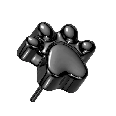 PREMIUM Titanium Paw Print Simple Threadless Top