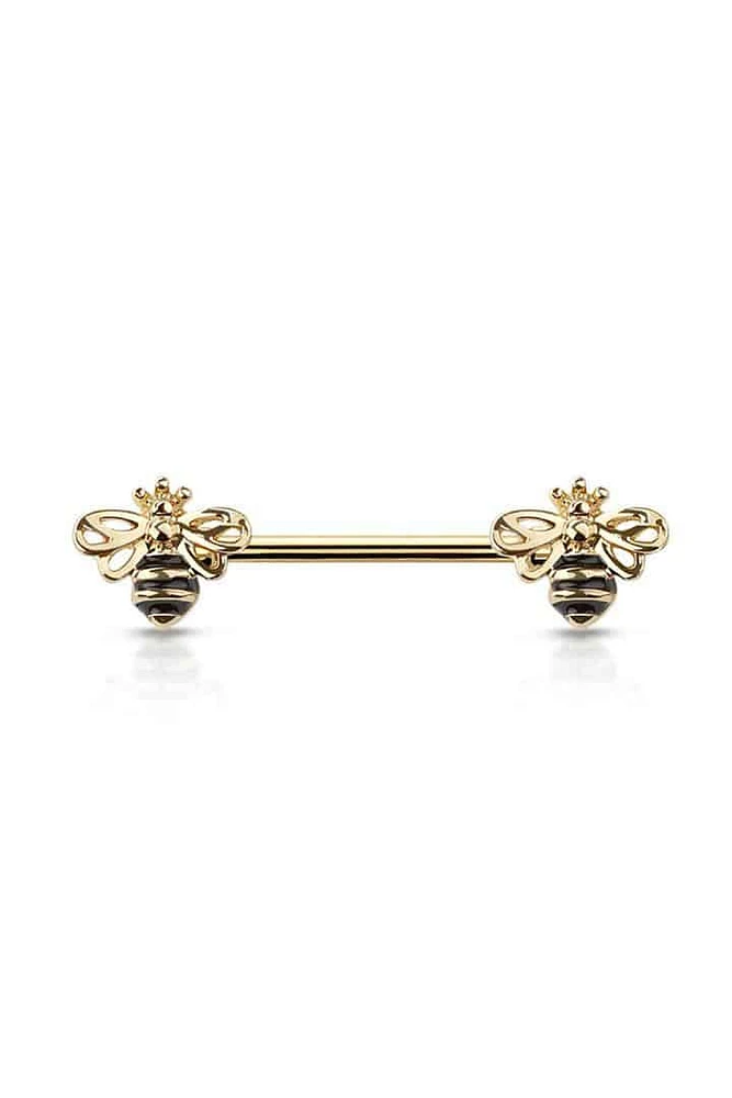 Queen Bee Nipple Barbell 14g